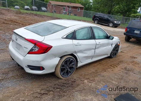 2021 Honda Civic Sport из США, поврежденный, VIN 2HGFC2F88MH522551